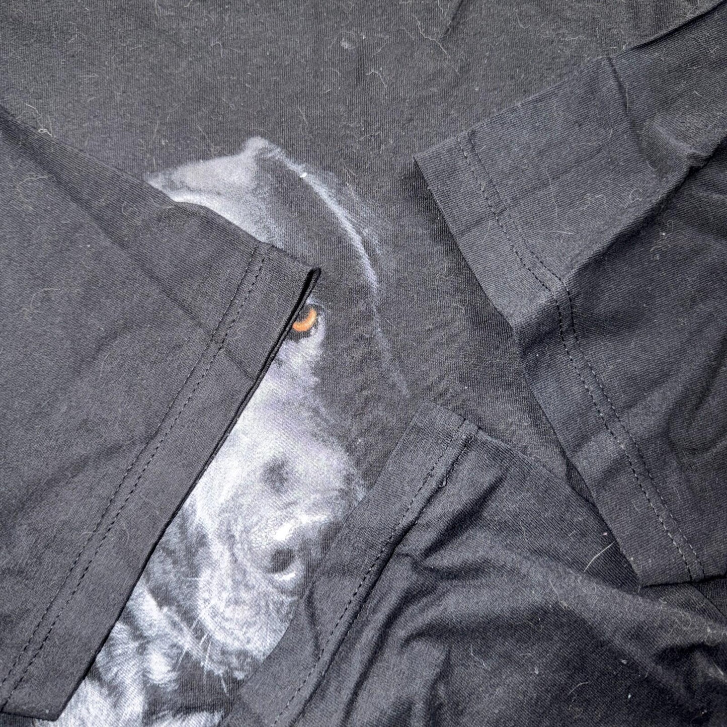Black Lab Dog VTG T Shirt Art Photograph Animals Grunge Music Ducks Graphic 2XL