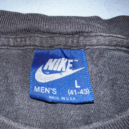 Nike Cross Training Gym Tank Top T Shirt 80s Faded Black USA 1980s Blue Tag