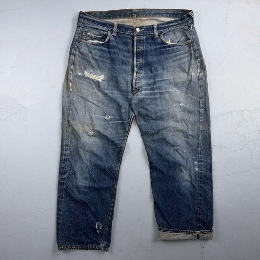 Levis 501 Big E Vintage 60s Redline Selvedge USA XX 1960s Jeans 66 Act 36x26