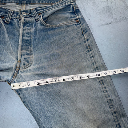 Levis 501 Vintage 80s Redline Selvedge USA XX Jeans Light Wash 32x38 Act 29x32