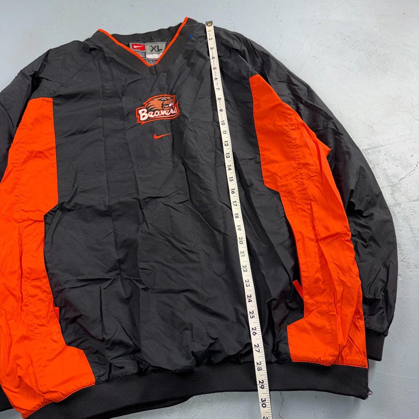 Nike VTG Oregon State University OSU Beavers Team Warm Up Jacket Center Swoosh