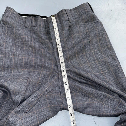 VTG Mens 3 PC Suit 42 Jacket Coat Pants Vest Plaid Rockabilly 70s 1970s Brown
