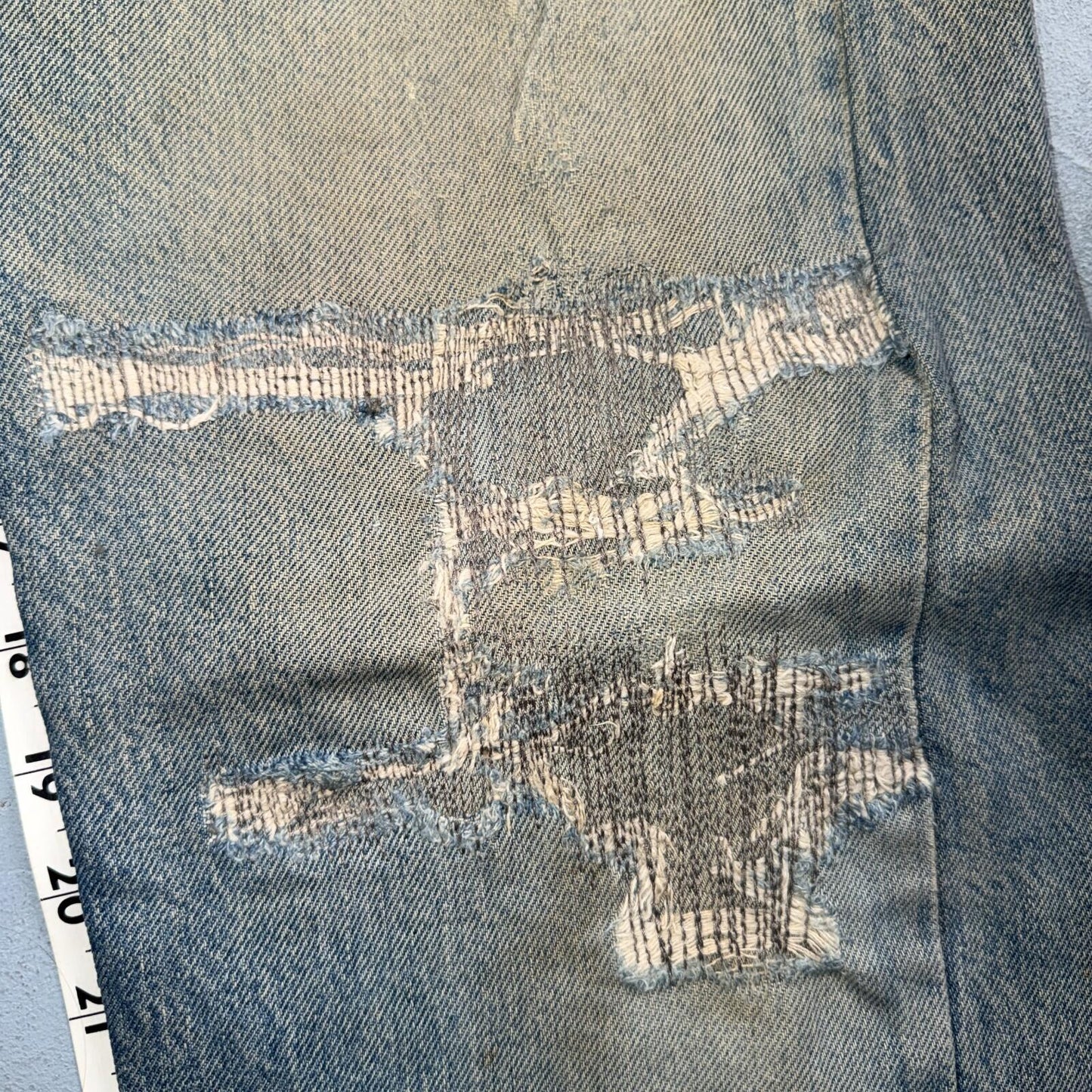 Levis 501 Vintage 80s Redline Selvedge USA XX Jeans Light Wash 30x38 Act 29x33