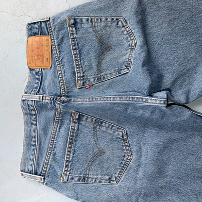 Levis 501 Vintage 90s Y2K XX Straight Leg Jeans Blue Light Wash 32x32 Act 31x30