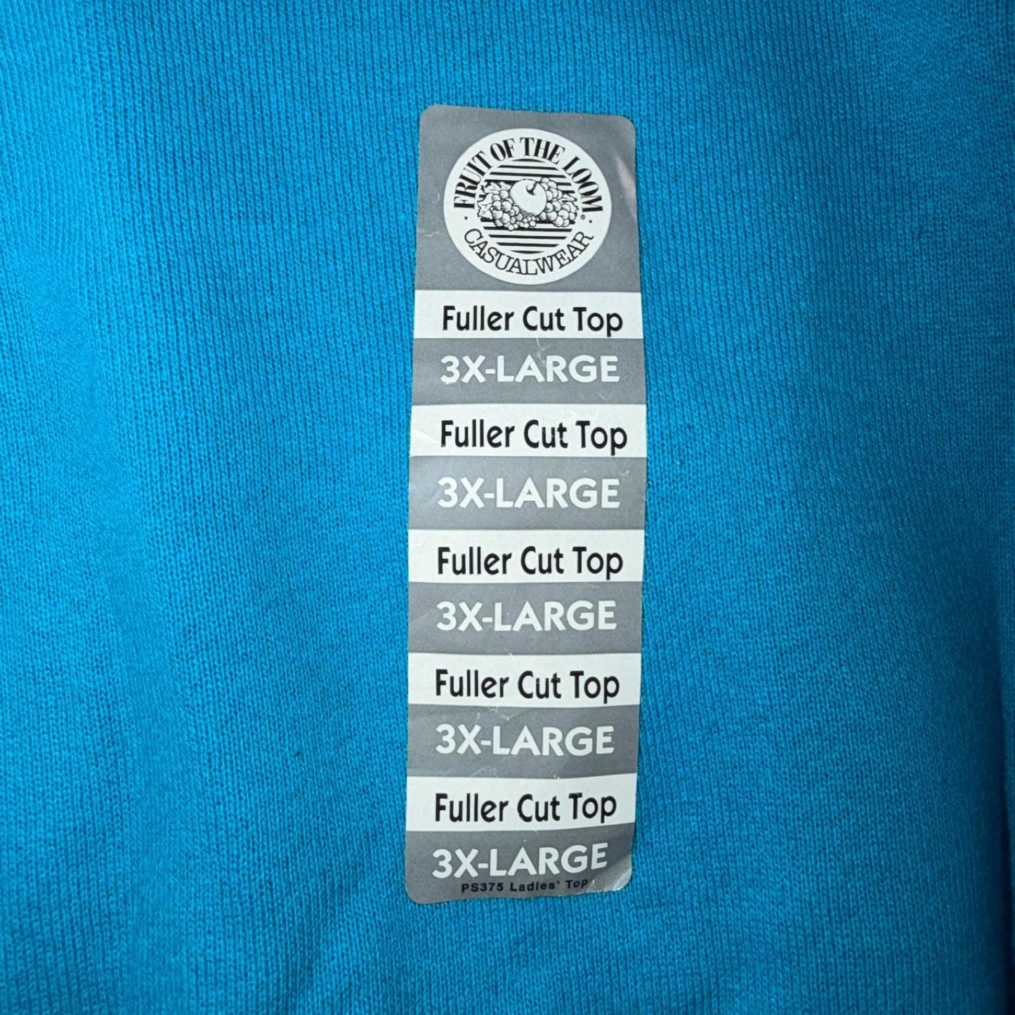 VTG FOTL Tags Sweatshirt Mens 3XL Blue Travel USA America Basic Deadstock