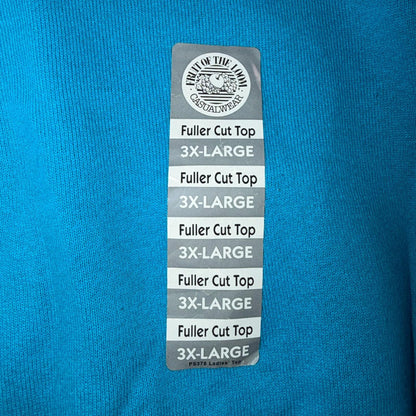 VTG FOTL Tags Sweatshirt Mens 3XL Blue Travel USA America Basic Deadstock