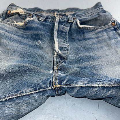 Levis 501 XX Big E Vintage 40s Redline Selvedge USA XX 1940s 50s Jeans 27x27