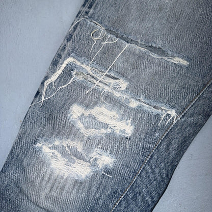 Levis 501 Vintage 70s SS Redline Selvedge USA XX Jeans Light Wash 32x28 Skinny