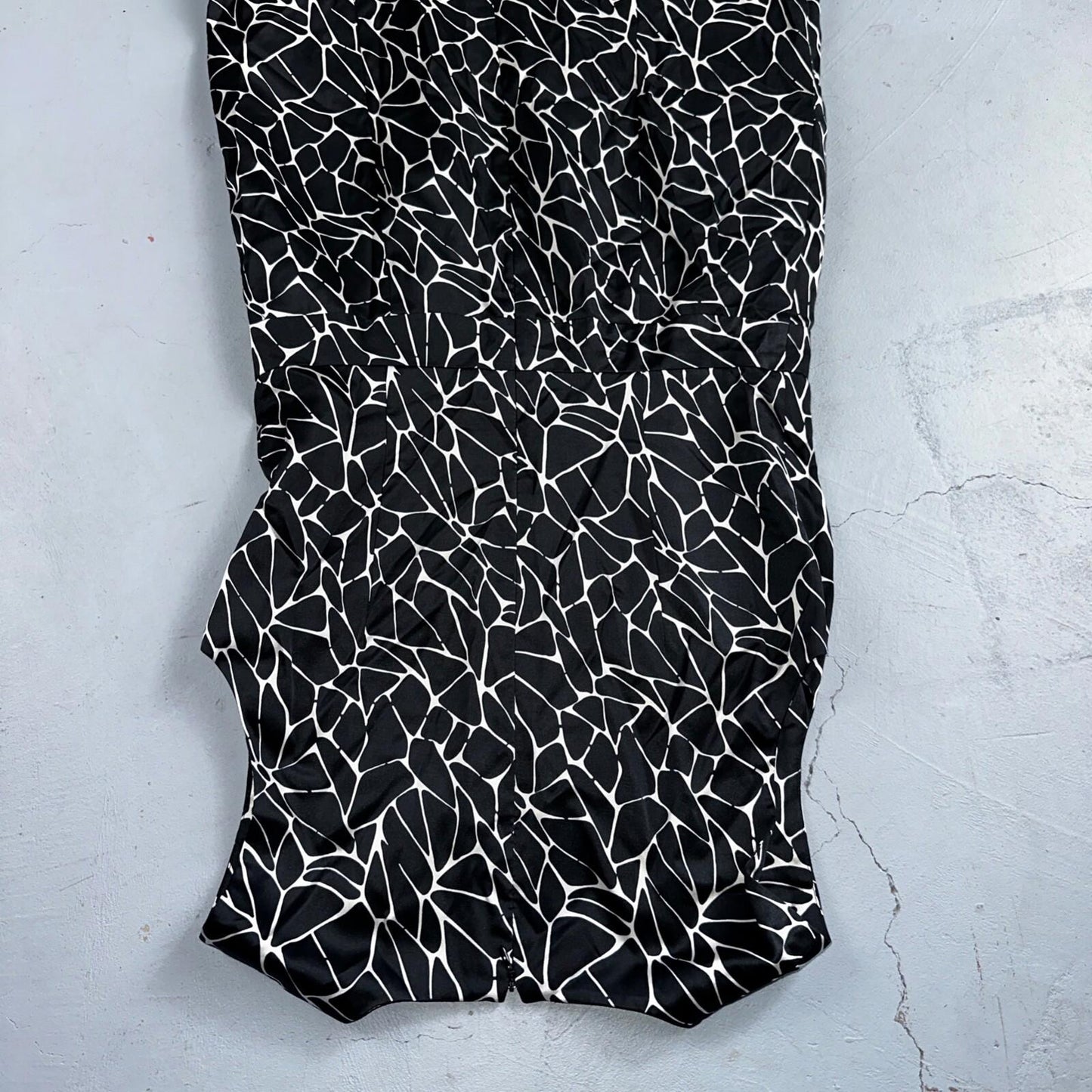 Pendleton Women's Size 6 Silk Blend Sleeveless Black White Fit N Flare Dress