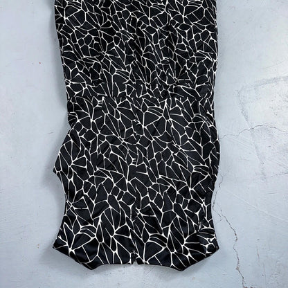 Pendleton Women's Size 6 Silk Blend Sleeveless Black White Fit N Flare Dress
