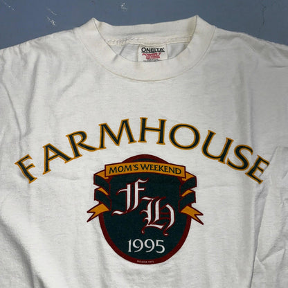 Oneita Moms Weekend VTG T Shirt 90s Single Stitch USA Farmhouse Boho Cool 1995