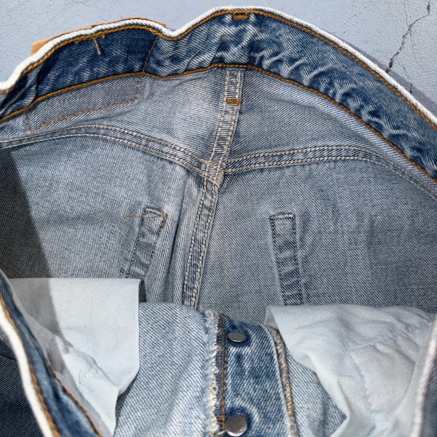 Levis 501 Vintage 90s USA XX Straight Leg Jeans Blue Light Wash 29x30 Act 27x29