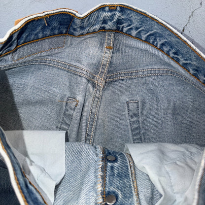 Levis 501 Vintage 90s USA XX Straight Leg Jeans Blue Light Wash 29x30 Act 27x29