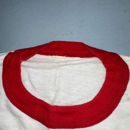 Miller High Life Ringer 80s Promo VTG T Shirt Rare Graphic Single Stitch Beer