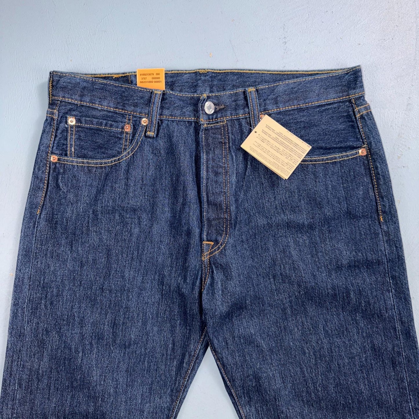 Levis 501 Vintage Y2K Deadstock XX Straight Leg Jeans Black Dark Wash 33x32