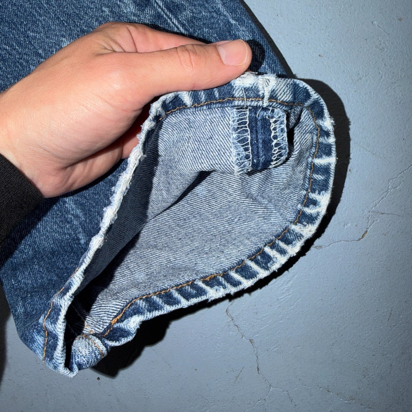 Levis 501 Vintage 90s USA XX Straight Leg Jeans Blue Light Wash 38x31 Act 35x28