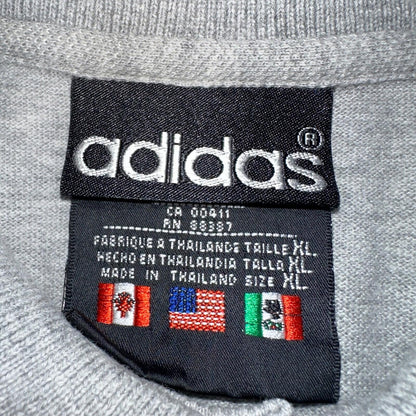 Adidas Gray Polo VTG T Shirt 90s Simple Sport XL Equipment Gym Classy
