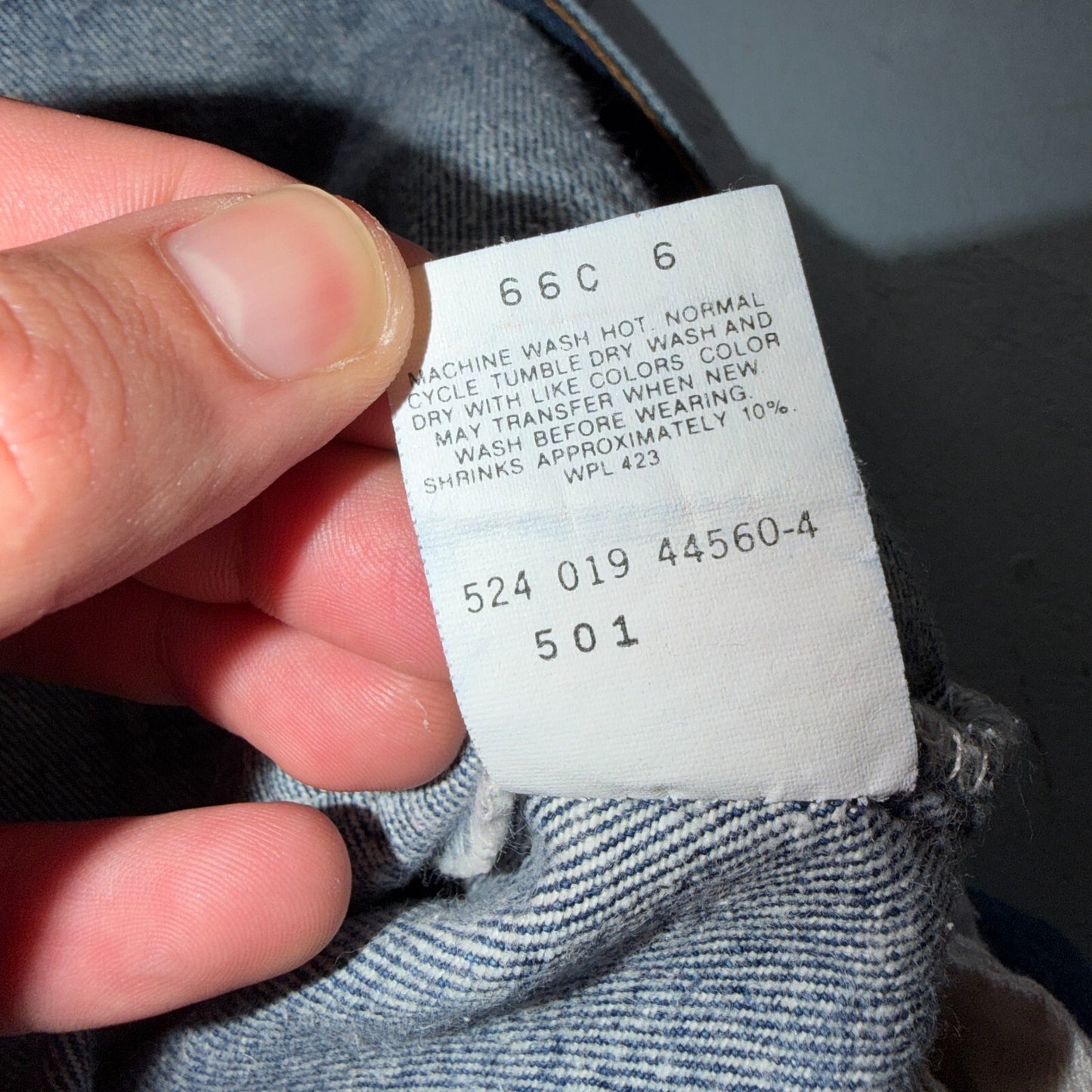 Levis 501 Vintage 80s USA XX Straight Leg Jeans Blue Med Wash 33x36 Act 30x31