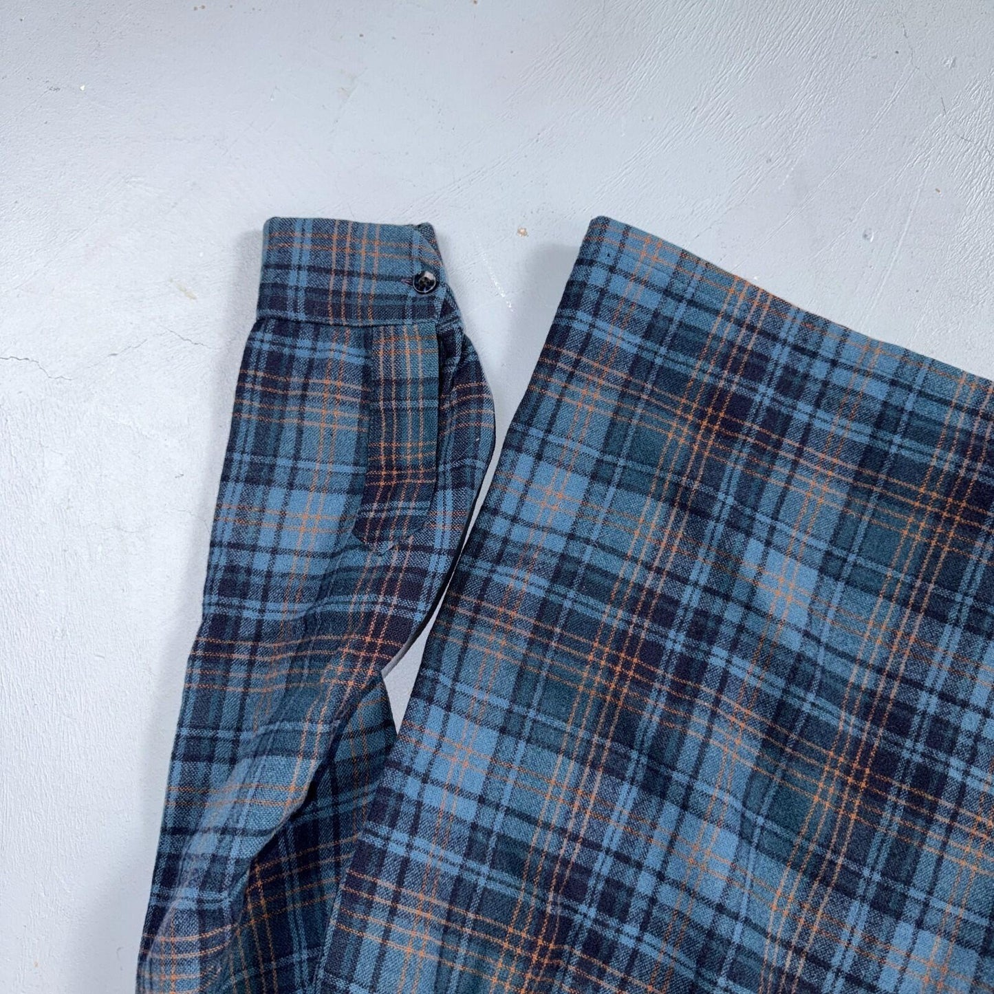 Pendleton Board Shirt Mens S 1960s Plaid Wool Long Sleeve VTG USA Loop Collar
