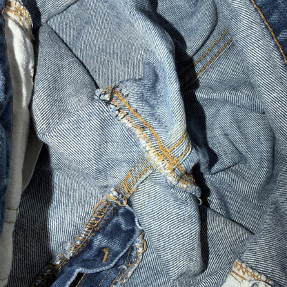 Levis 505 VTG 70s SS USA Single Stitch 1970s Jeans Med Wash Talon 33x30 Ac 32x29