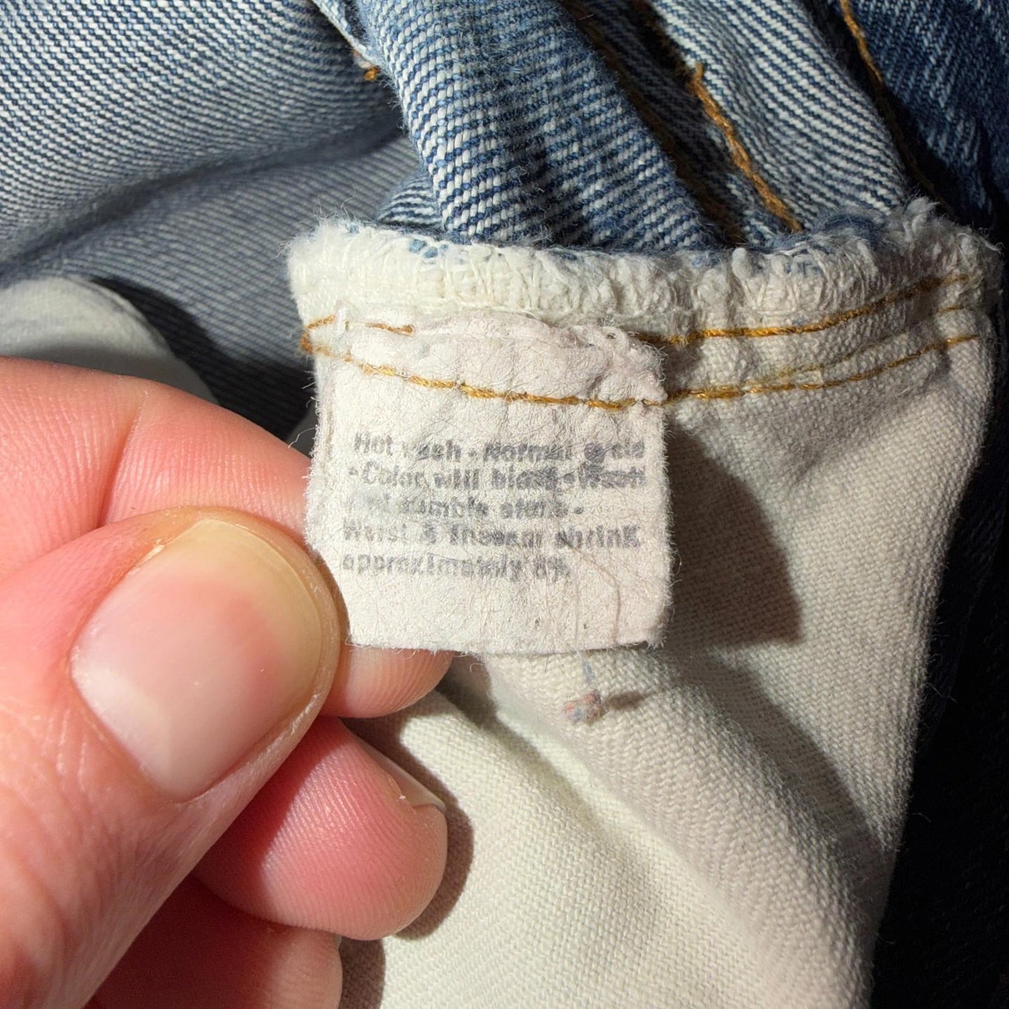 Levis 501 VTG 70s SS Redline Selvedge Jeans XX Med Wash 29x30 Act 27x28