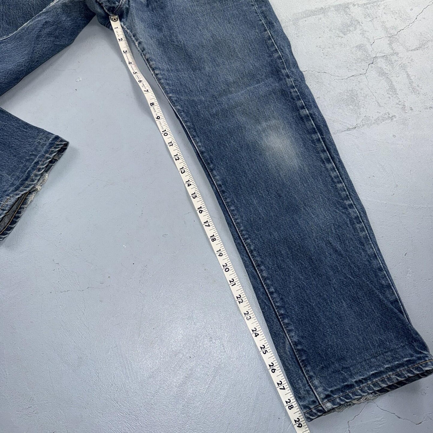 Levis 505 VTG 70s SS USA Single Stitch 1970s Jeans Med Wash Talon 33x30 Ac 32x29