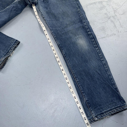 Levis 505 VTG 70s SS USA Single Stitch 1970s Jeans Med Wash Talon 33x30 Ac 32x29
