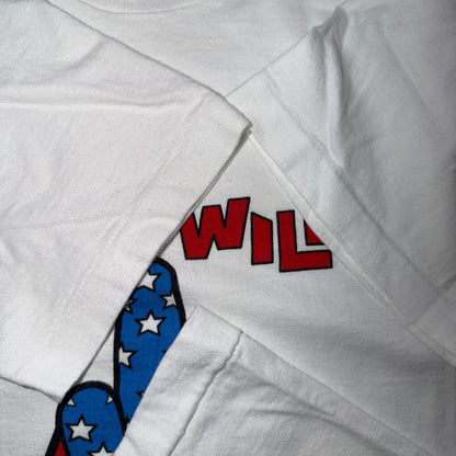 VTG Wesley Willis Fiasco T Shirt Alternative Rock Chicago Outsider Art USA Flag