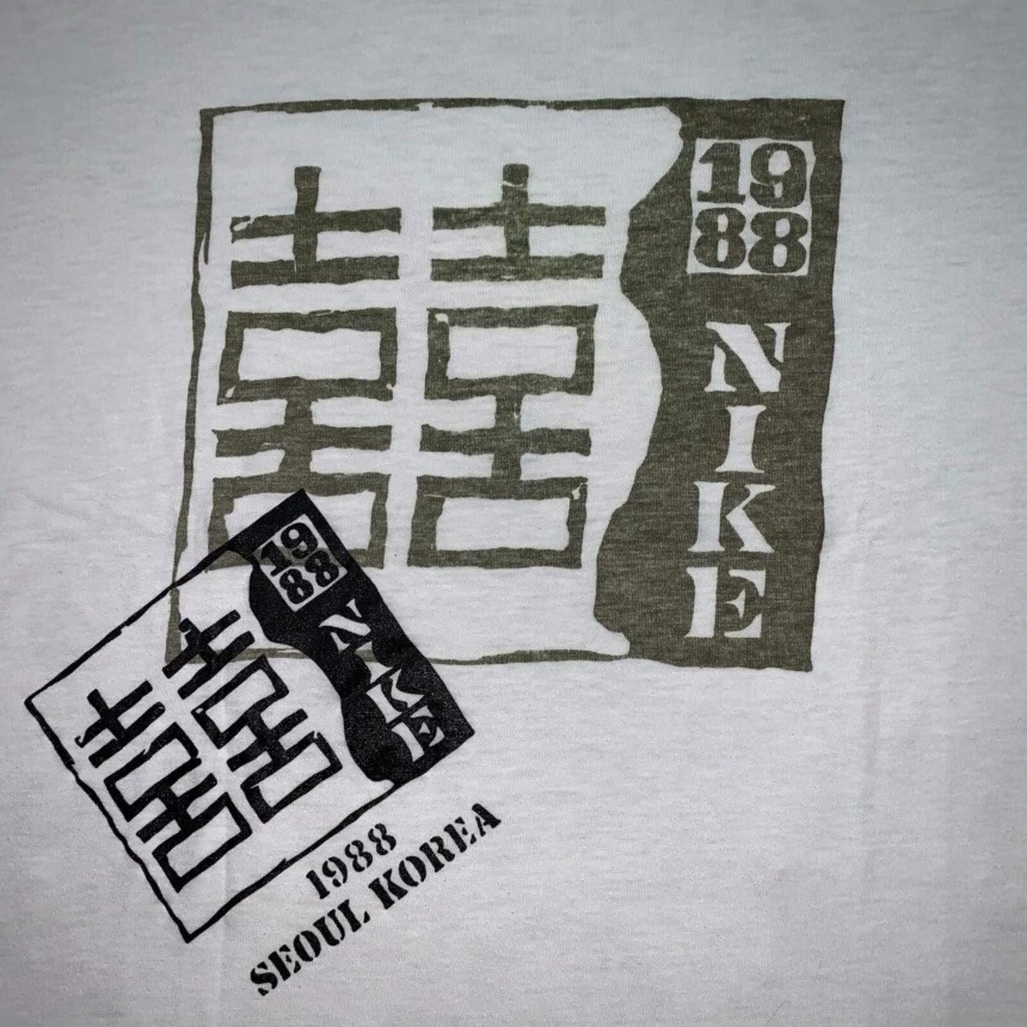 Nike Vintage T Shirt USA Rare Jordan 80s 1988 South Korea Olympics Seoul Tee