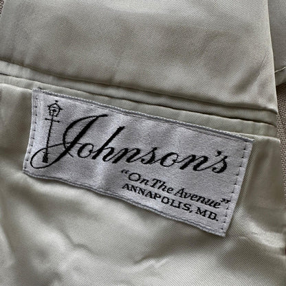 VTG Union Sport Coat Mens 42 Johnson Blazer Button Cricketer 70s 1970s Tan