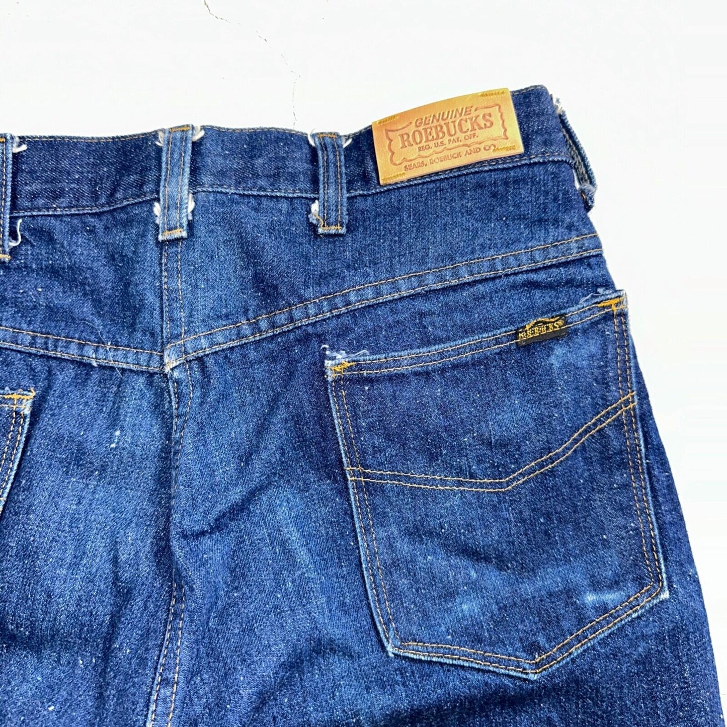 VTG 70s Sears Roebucks Jeans 34x30 Mens USA Rockabilly Dark Rockabilly Scovill