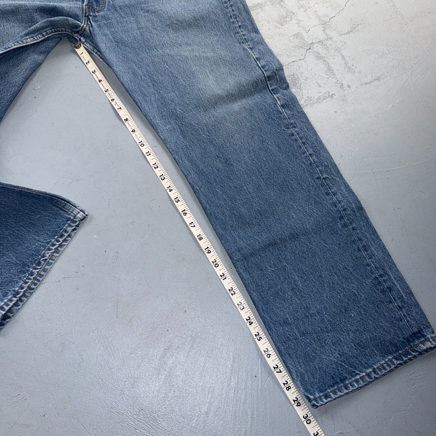Levis 501 Vintage 80s USA XX Straight Leg Jeans Blue Light Wash 40x33 Act 38x29