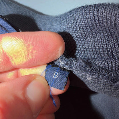 Vintage Polo Ralph Lauren Harrington Jacket Size S Navy Blue Bomber 90s Faded