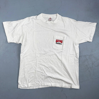 Vintage Marlboro Tee Shirt XL 90s Rafting Promo Single Stitch Sports Smoke