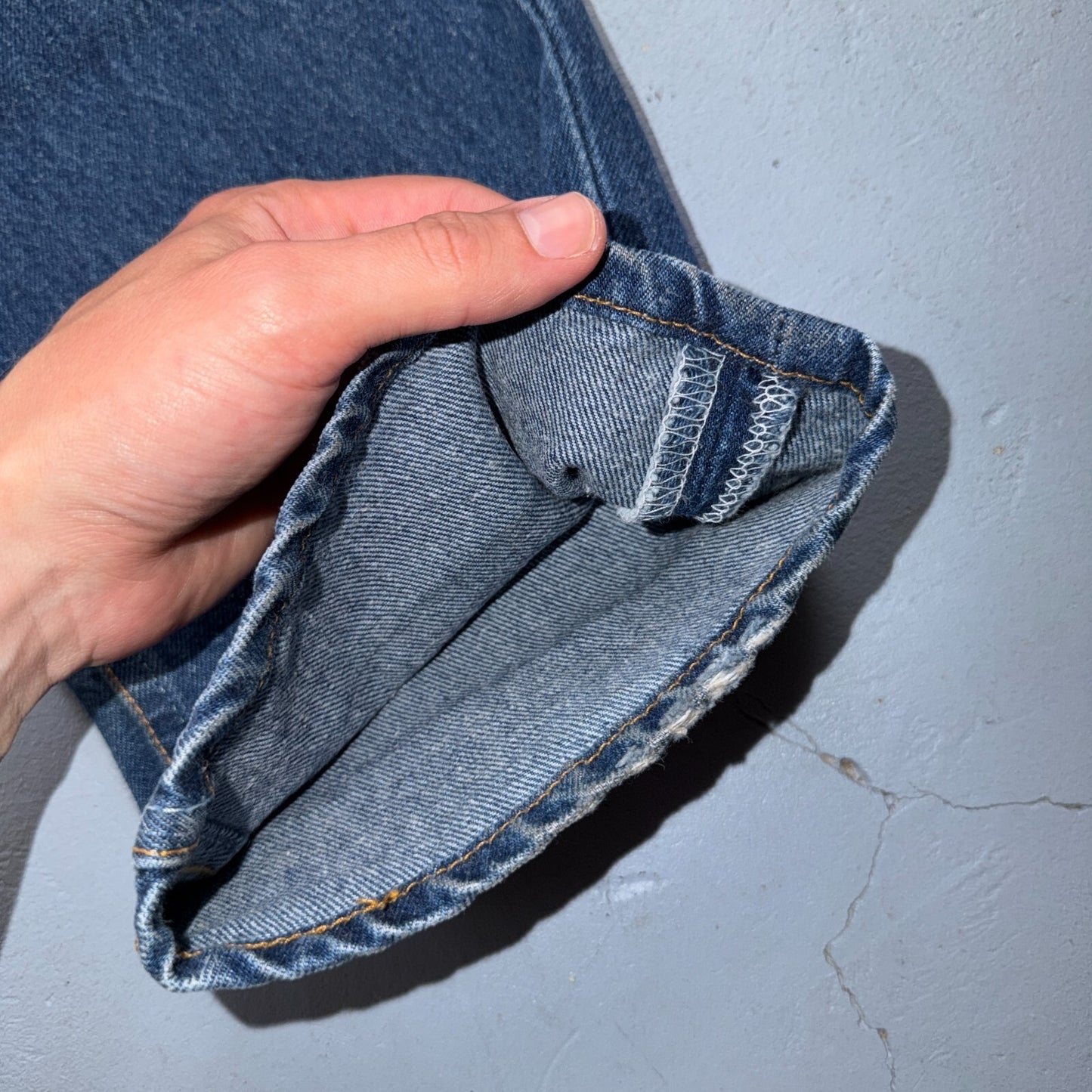 Levis 501 Vintage 90s USA XX Straight Leg Jeans Blue Med Wash 33x32 Act 33x31