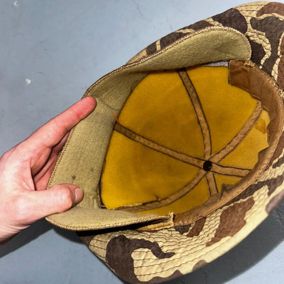 Frogskin Hunting 70s Fisherman Vintage Hat Bucket POST WWII Frog Skin USMC Camo