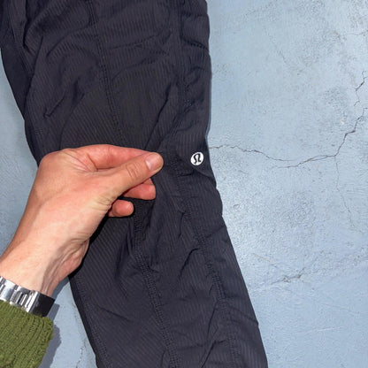 Lululemon Dance Studio Black Ruched Athletic Pants Unlined Women's Size Small