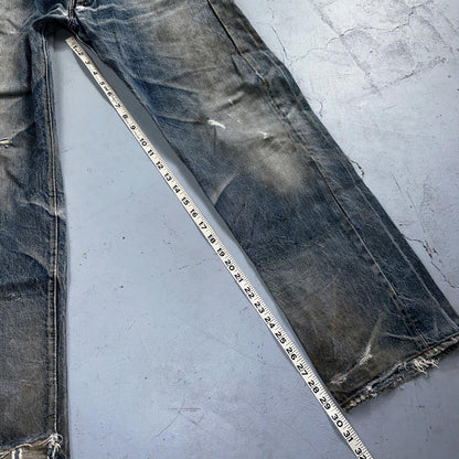 Levis 501 Vintage 80s Redline Selvedge USA XX Jeans Light Wash 34x34 Act 31x30