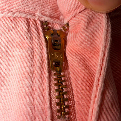 VTG Northwest Blue Size 12 Pink High Rise Tapered Jeans Mexico Made Peach Y2K