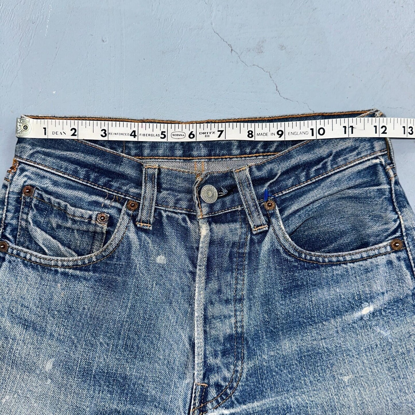 Levis 501 Big E Vintage 60s Redline Selvedge USA XX 1960s Jeans Act 24x27