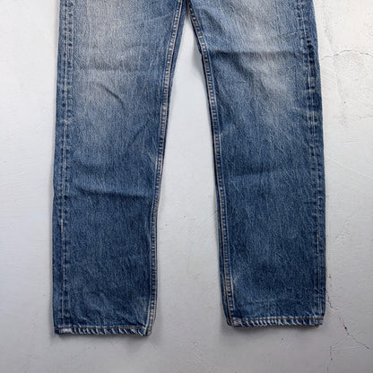 Levis 501 Vintage 90s USA XX Straight Leg Jeans Blue Altered 31x34 Act 30x29