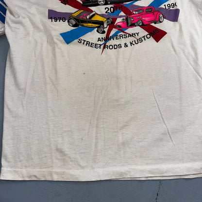 Willamette Valley 1990 Oregon VTG T Shirt Hot Rods Cars Sports Driving Graphic