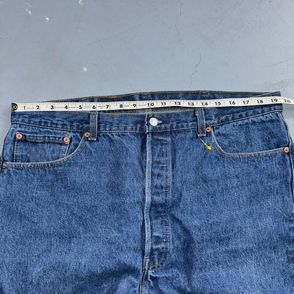 Levis 501 Vintage 90s USA XX Straight Leg Jeans Blue Med Wash 42x32 Act 39x29