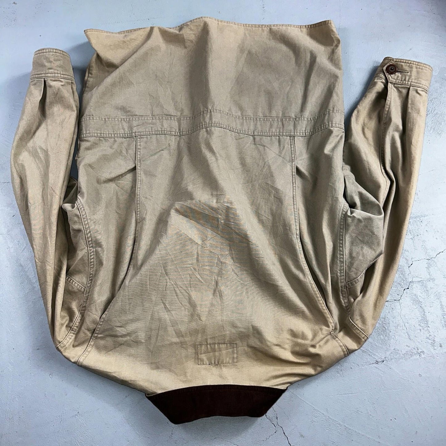 Eddie Bauer Jacket Mens M Tan Brown Chore Barn Field Coat Canvas Outdoor VTG