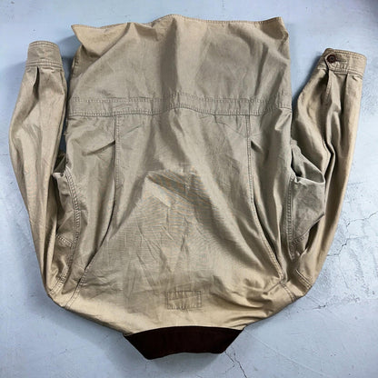 Eddie Bauer Jacket Mens M Tan Brown Chore Barn Field Coat Canvas Outdoor VTG