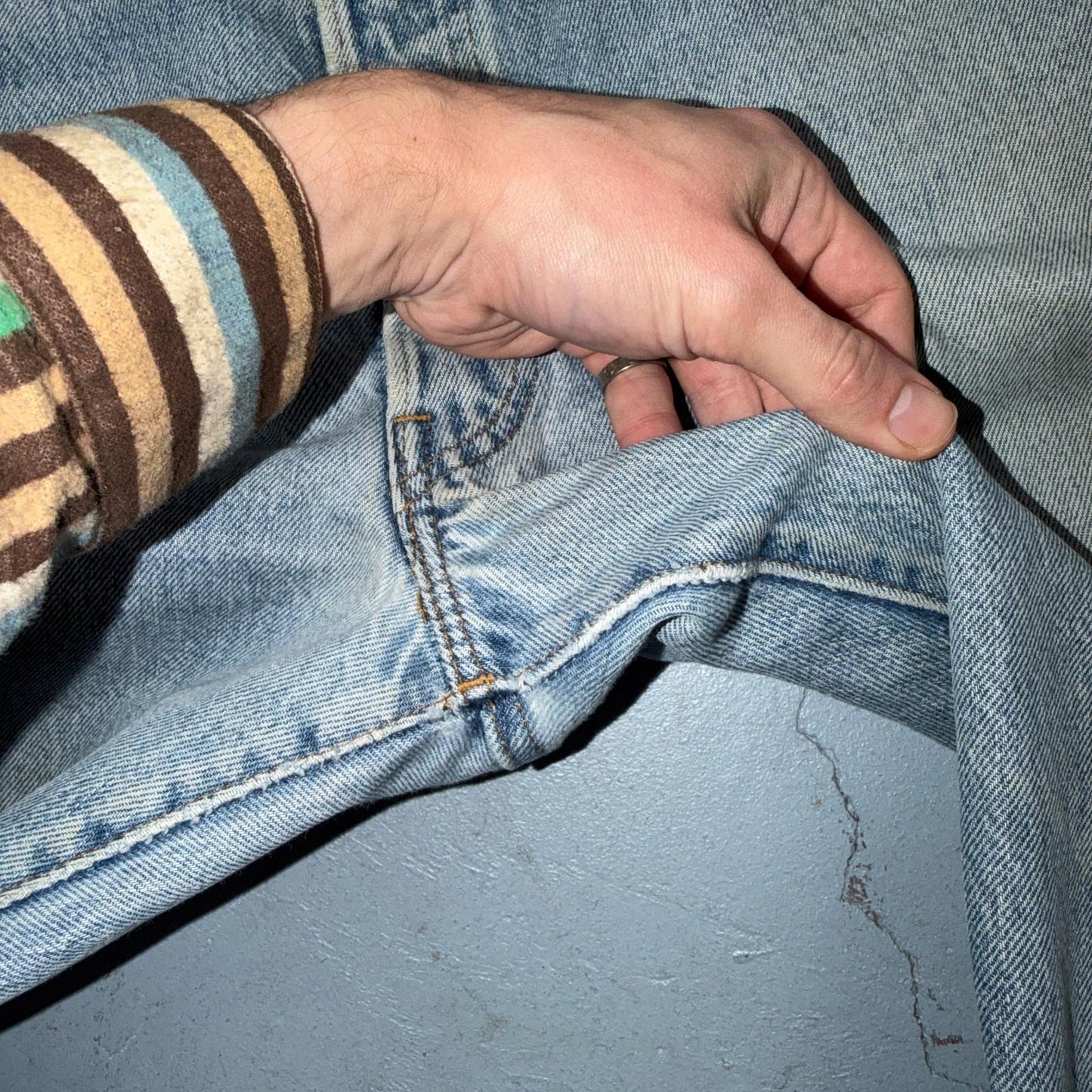 Levis 501 Vintage 80s Redline Selvedge USA XX Jeans Light Wash 36x36 Act 34x29