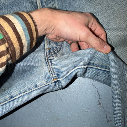 Levis 501 Vintage 80s Redline Selvedge USA XX Jeans Light Wash 36x36 Act 34x29