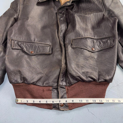 VTG 50s Sierra Sportswear Horsehide Leather Jacket Distressed Buco A2 Bomber