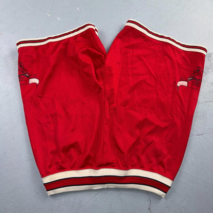 Vintage Champion Chicago Bulls Basketball Shorts Mens Medium Red NBA Jordan 80s