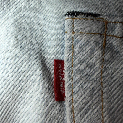 Levis 501 Vintage 80s Redline Selvedge USA XX Jeans Light Wash 28x29 Skinny